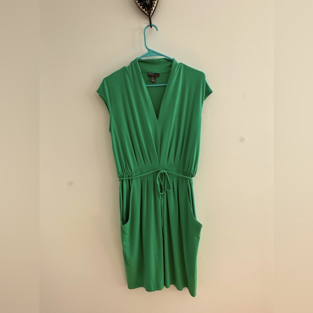 Goddess in Green mini-dress